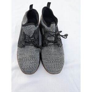 SUADEX Mens Indestructible Steel Toe Work Safety Shoes M 10.5 W 12 Black Gray